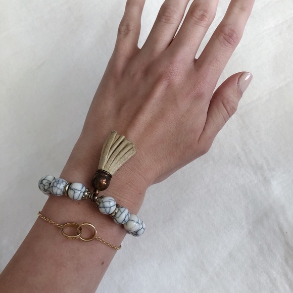 Beaded Tassel Bracelet - Picture 3 of 4